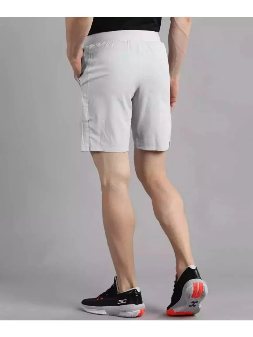 Under Armour Men's UA Vanish Snap Sports Shorts Solid Grey Size M
